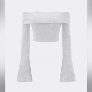 super cute grey cropped top